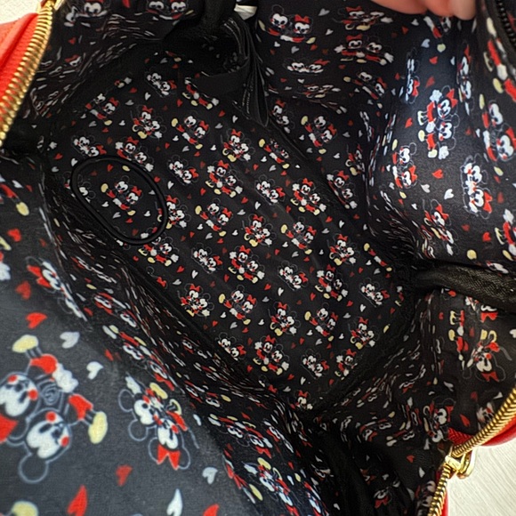 Loungefly Mickey and Minnie Heart Valentines Backpack and Wallet Bundle - Picture 9 of 15